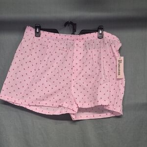No Boundaries Pink Cherry-Print Boxer Shorts